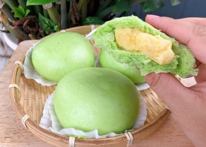 Bánh bao nhân đậu xanh giúp mẹ bầu cải thiện hệ tiêu hóa