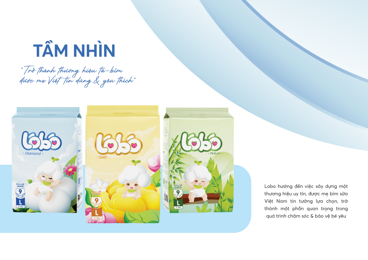 Tầm nhìn phát triển của thương hiệu bỉm Lobo